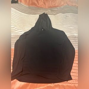Adult Hoodie Shirt/Top.  Youth XL 14-16.  Color Black.  Lightly Worn.